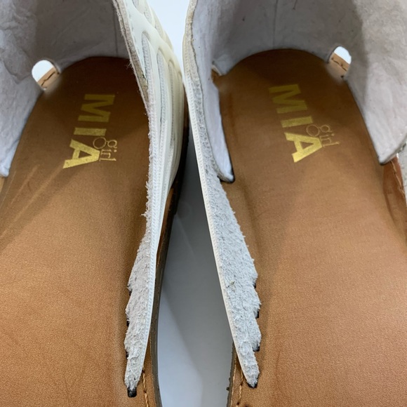 Mia girl Women’a Huarache Sandal Flat White color, size 6,7,8,9,11 - Picture 8 of 15